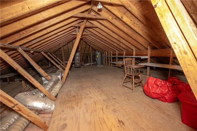 view of attic