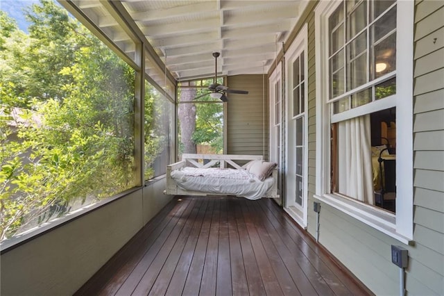 2334 Marengo St, New Orleans, LA 70115 - sunroom / solarium with ceiling fan