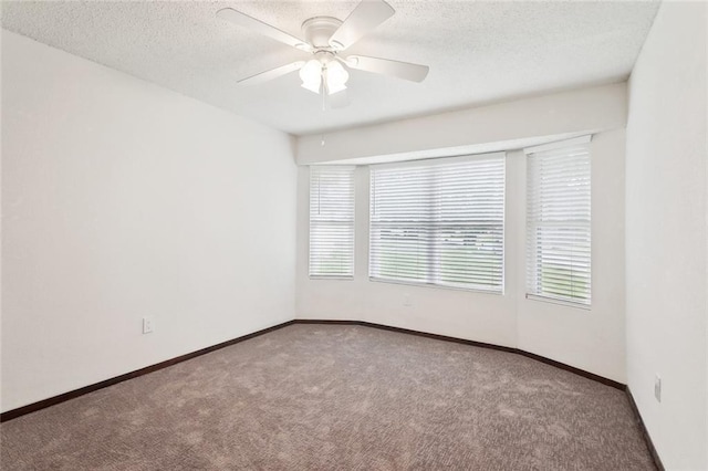 911 Forest Loop, Mandeville, LA 70471 - carpeted empty room with a ceiling fan, a textured ceiling, and baseboards