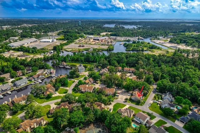 147 W Chamale Cv Unit 147, Slidell, LA 70460 - aerial overview of property's location with a large body of water and nearby suburban area