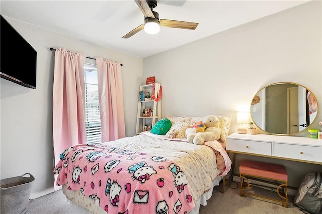 740 Heavens Dr Unit 8, Mandeville, LA 70471 - bedroom featuring carpet floors and ceiling fan