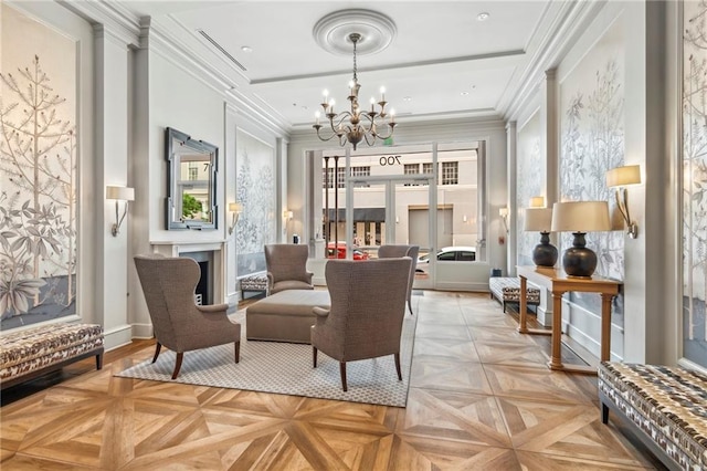 700 Magazine St Unit 513, New Orleans, LA 70130 - community lobby with crown molding