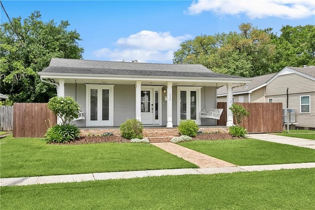 view of front of home with covered porch