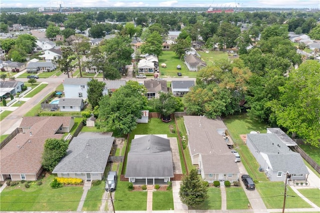 aerial view of residential area