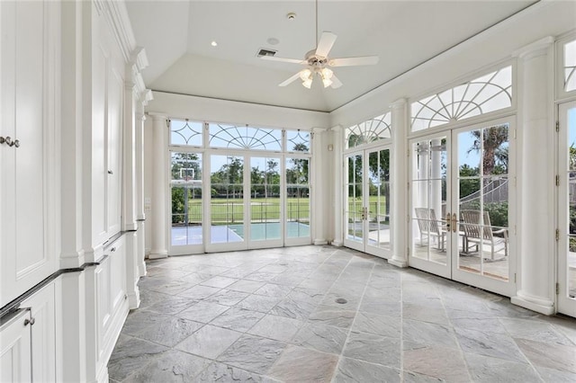 54 Beresford Dr, Metairie, LA 70001 - unfurnished sunroom with french doors