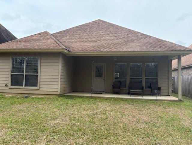 6342 Surrey Ln, Zachary, LA 70791 - back of property with a patio area and roof with shingles