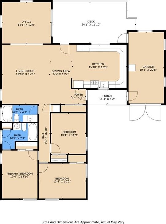 6417 Kawanee Ave, Metairie, LA 70003 - home floor plan
