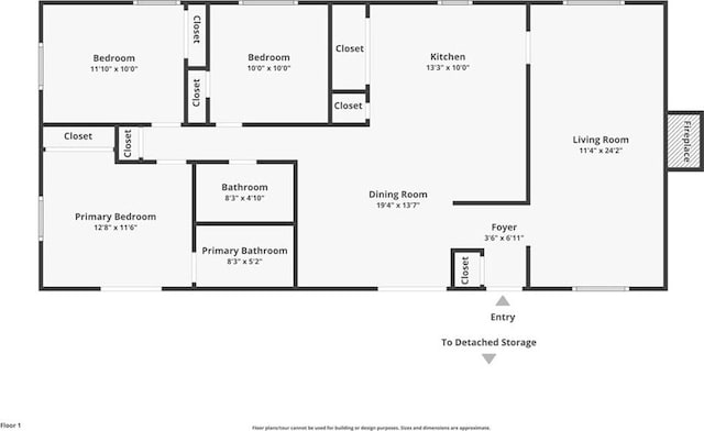778 Heritage Ave, Gretna, LA 70056 - home floor plan