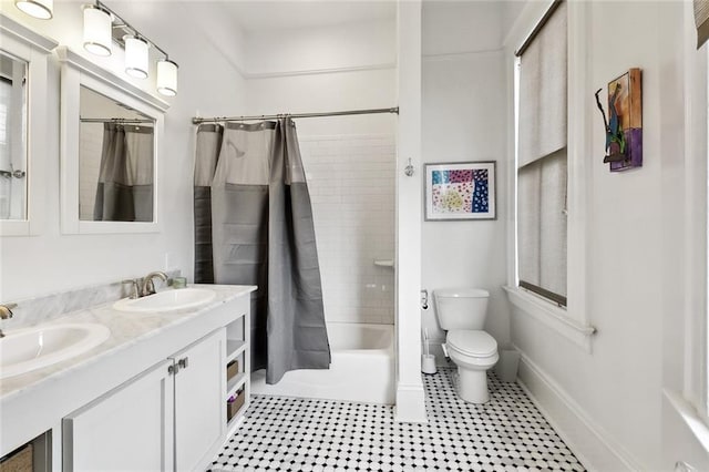 5925 Annunciation St, New Orleans, LA 70115 - full bathroom with shower / bath combo and double vanity