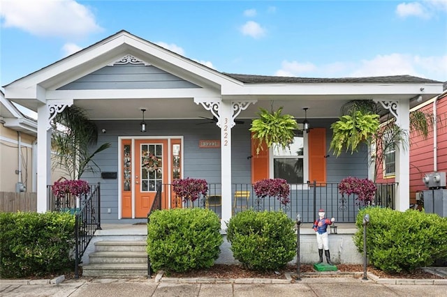 3222 Orleans Ave, New Orleans, LA 70119 - view of front of home with covered porch