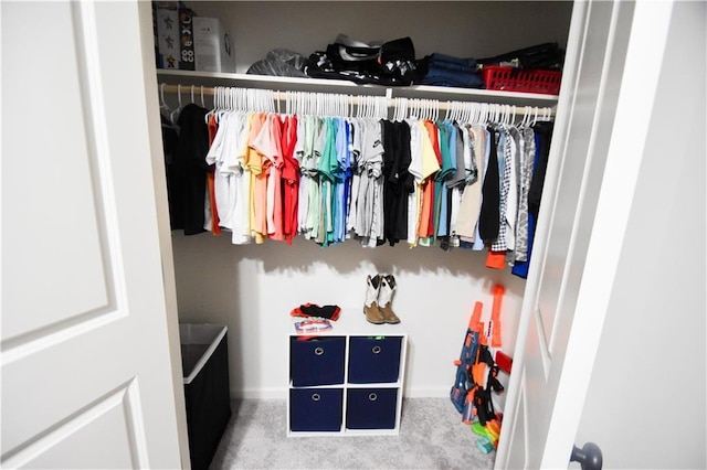 view of closet