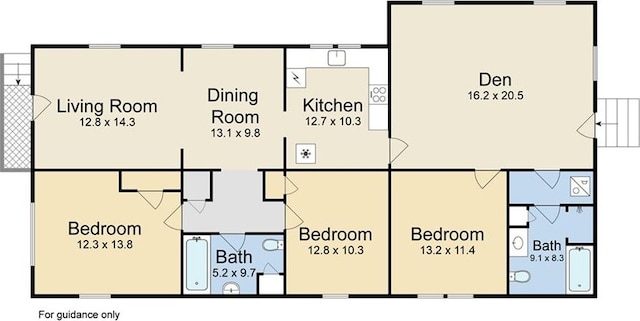 629 Lesseps St, New Orleans, LA 70117 - room layout