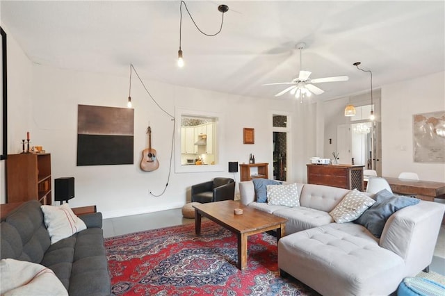 2224 Dumaine St, New Orleans, LA 70119 - living room with ceiling fan