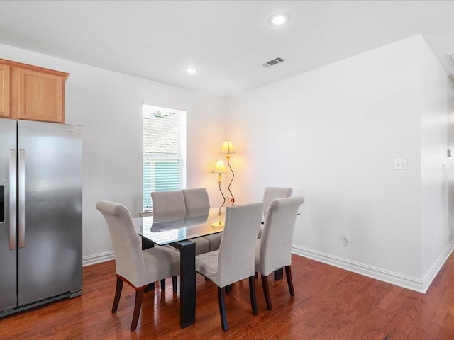 5840 Eads St, New Orleans, LA 70122 - dining space featuring wood finished floors and recessed lighting