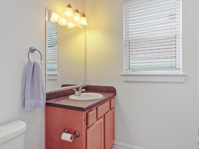 5840 Eads St, New Orleans, LA 70122 - half bathroom with vanity and toilet