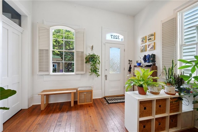 3217 Dauphine St, New Orleans, LA 70117 - foyer featuring wood-type flooring
