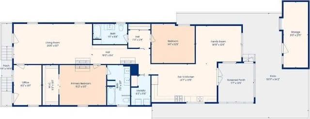 3217 Dauphine St, New Orleans, LA 70117 - home floor plan