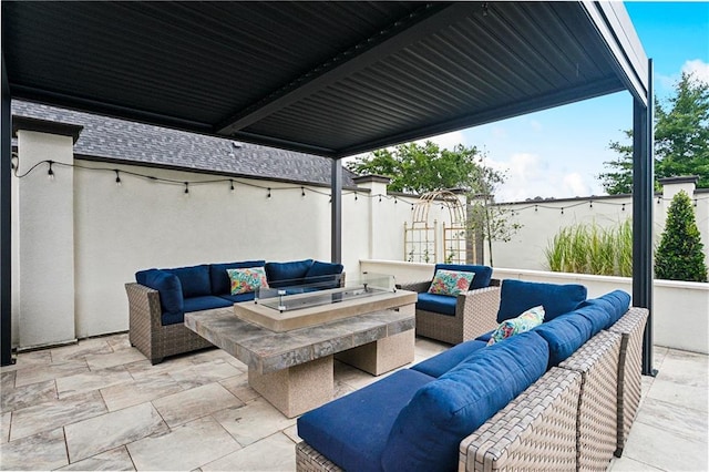 486 Cercle Du Lac, Covington, LA 70433 - view of patio featuring an outdoor hangout area