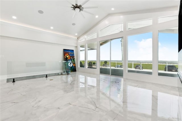 8116 Breakwater Dr, New Orleans, LA 70124 - building lobby featuring high vaulted ceiling and recessed lighting