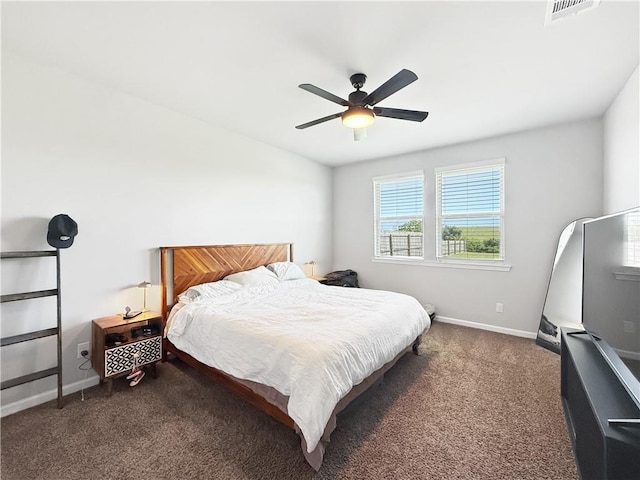 4502 Marais River Dr, Slidell, LA 70461 - carpeted bedroom featuring baseboards and ceiling fan