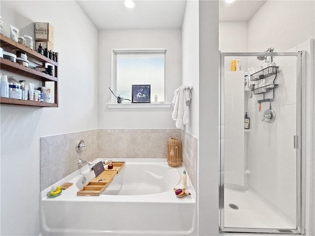 4502 Marais River Dr, Slidell, LA 70461 - full bath featuring a shower stall and a garden tub