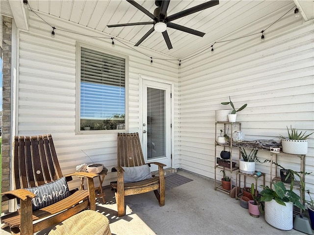 4502 Marais River Dr, Slidell, LA 70461 - view of patio / terrace featuring ceiling fan