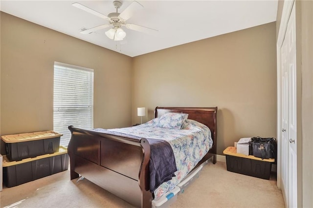 119 Kasey St, Slidell, LA 70458 - carpeted bedroom with a ceiling fan and baseboards
