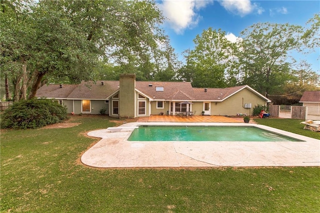 156 Oak Holw, Hammond, LA 70401 - view of pool with a patio area and a deck