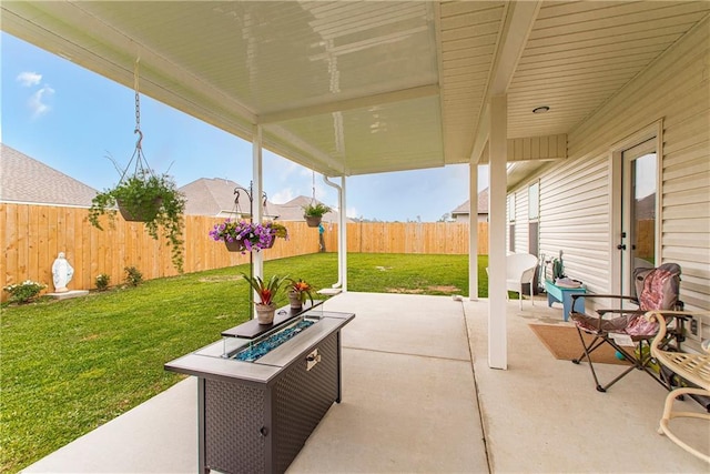 20452 Cornerstone Rd, Hammond, LA 70401 - view of patio / terrace with a fire pit
