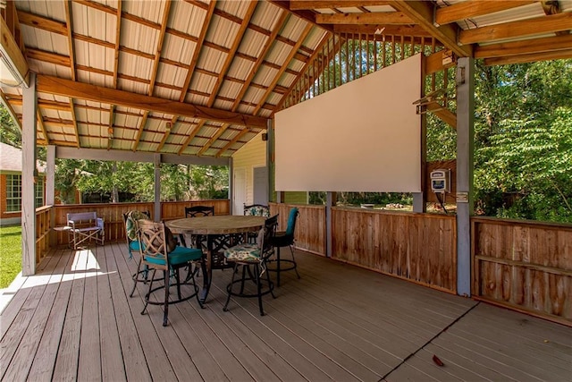 412 Magnolia Ln, Slidell, LA 70461 - deck featuring outdoor dining space