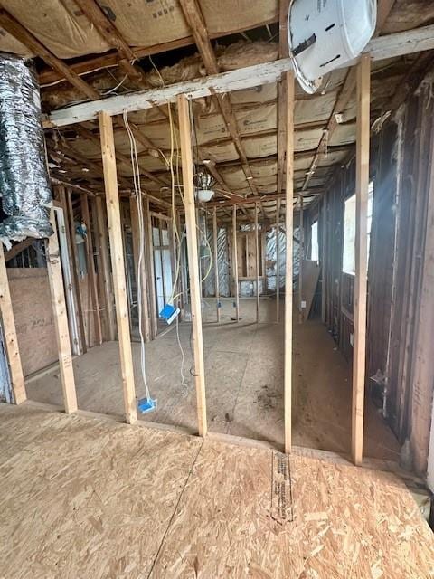 view of basement