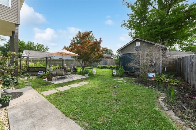 510 Nursery Ave, Metairie, LA 70005 - view of yard featuring a patio and a gazebo