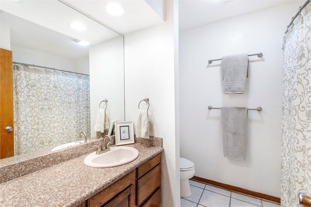 17 S Division Dr, Covington, LA 70433 - full bath with toilet, tile patterned floors, and vanity