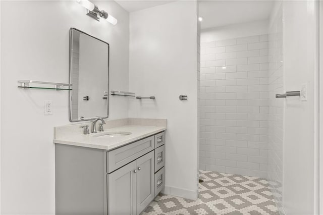 1215 Louisiana Ave Unit 105, New Orleans, LA 70115 - bathroom with vanity and a tile shower