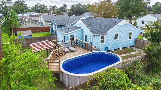 3827 Catherine Ave, Metairie, LA 70001 - view of pool with a deck and a fenced backyard