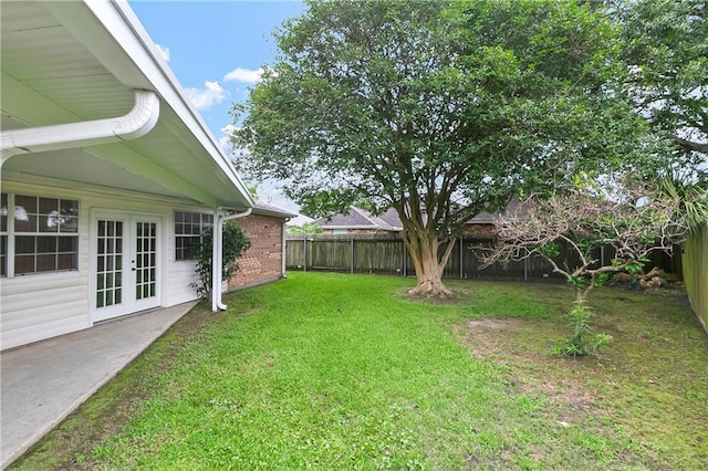 1 Fairfax Ct, Marrero, LA 70072 - view of yard featuring french doors