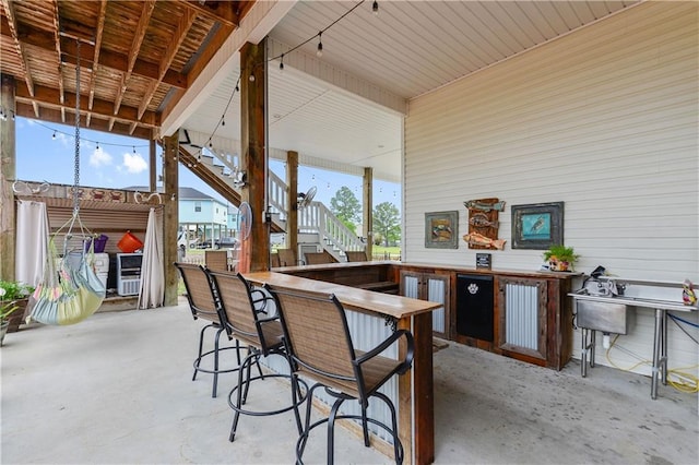 4102 Pennsylvania St, Bay Saint Louis, MS 39520 - view of patio / terrace featuring stairs