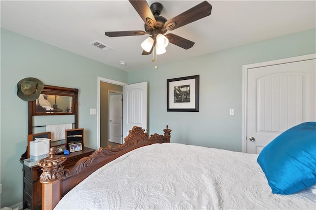 4102 Pennsylvania St, Bay Saint Louis, MS 39520 - bedroom with ceiling fan