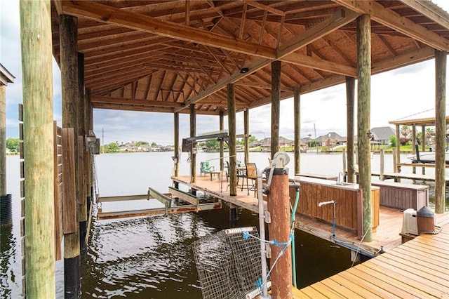 1413 Royal Palm Dr Unit A, Slidell, LA 70458 - dock with boat lift and a water view