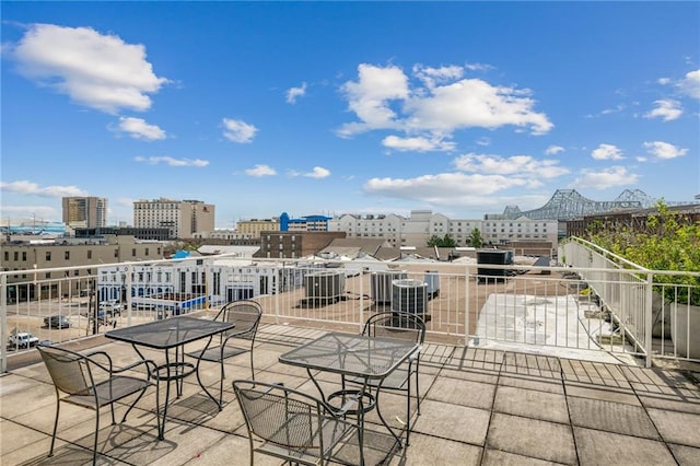 920 Poeyfarre St Unit 109, New Orleans, LA 70130 - view of patio / terrace with central air condition unit