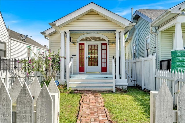 2437 Jonquil St, New Orleans, LA 70122 - view of front of house with covered porch