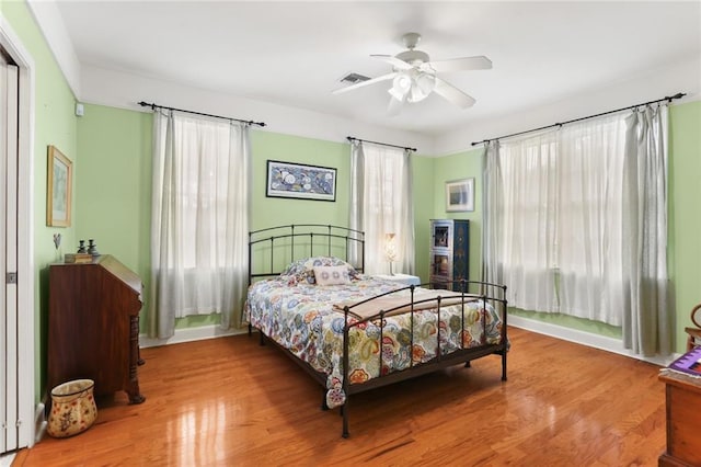 5800 Memphis St, New Orleans, LA 70124 - bedroom featuring wood finished floors and ceiling fan