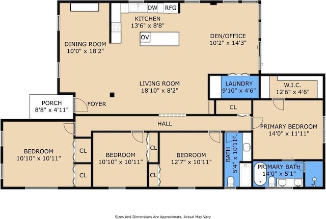 5116 Wilson Dr, Metairie, LA 70003 - home floor plan