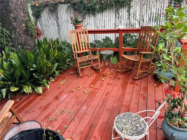 1113 Peniston St Unit A, New Orleans, LA 70115 - view of wooden deck