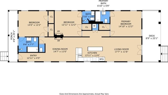 2025 First St, New Orleans, LA 70113 - room layout