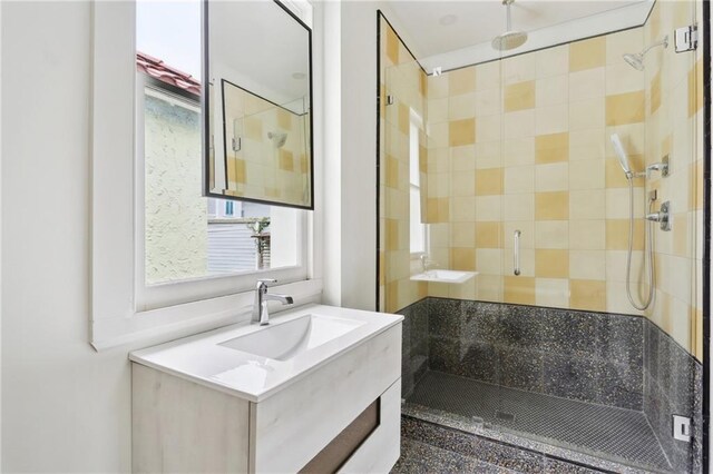 1729 Prytania St, New Orleans, LA 70130 - full bath featuring a shower stall and vanity