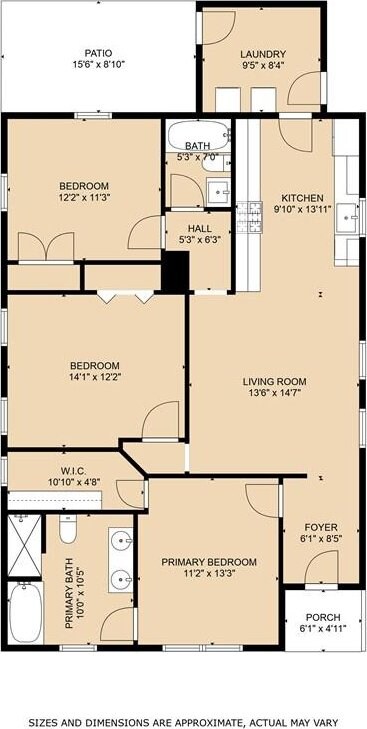 5320 Wickfield Dr, New Orleans, LA 70122 - property floor plan
