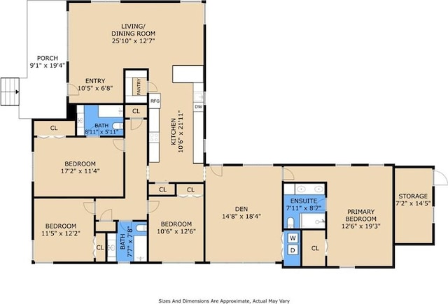 7449 Cameo St, New Orleans, LA 70124 - property floor plan
