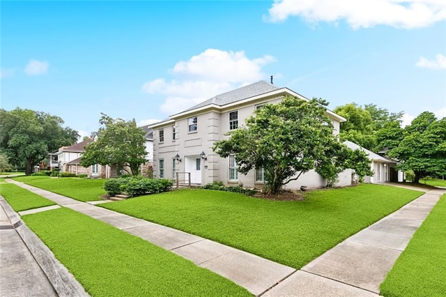 3501 Pin Oak Ave, New Orleans, LA 70131 - view of front facade featuring a front yard and an attached garage