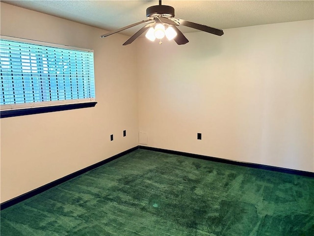 11240 Winrock Dr, New Orleans, LA 70128 - carpeted empty room with a ceiling fan and baseboards
